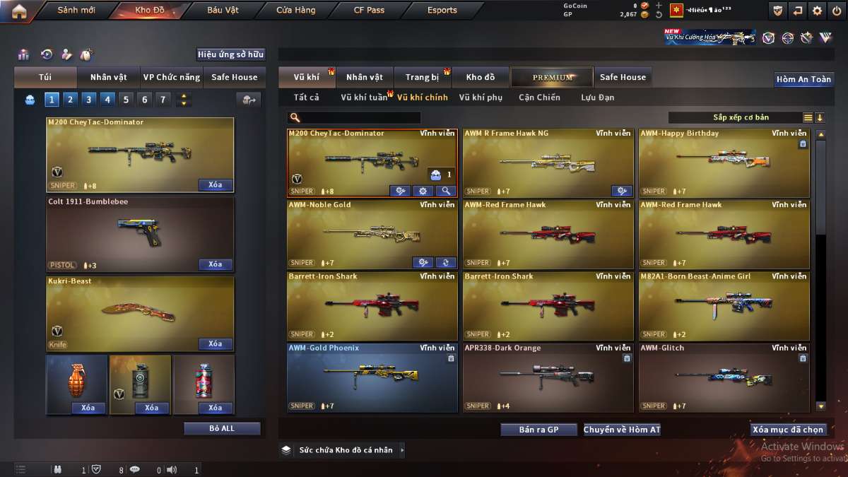 shop acc cf uy tin gia re